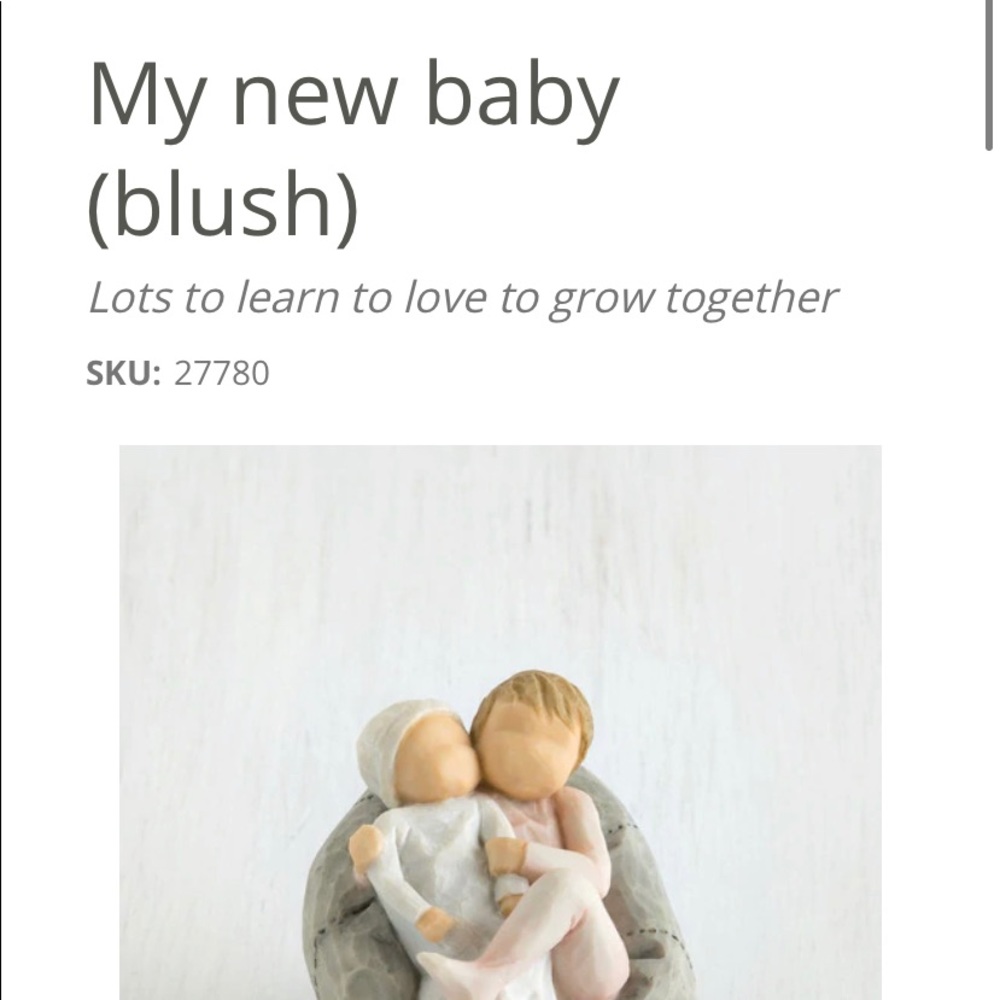 Willow Tree ‘My new baby’